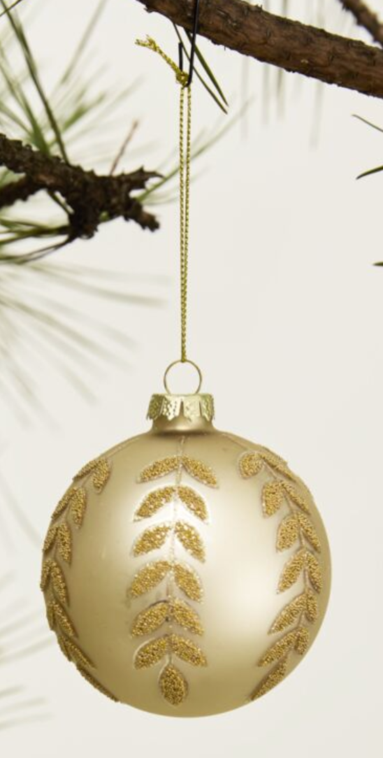 Beaded Leaf Ornament