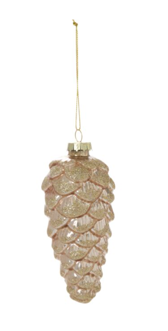 Frosted Pinecone Ornament