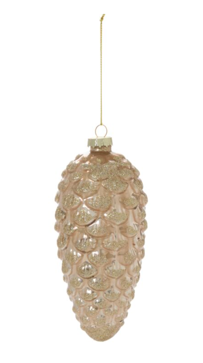 Frosted Pinecone Ornament
