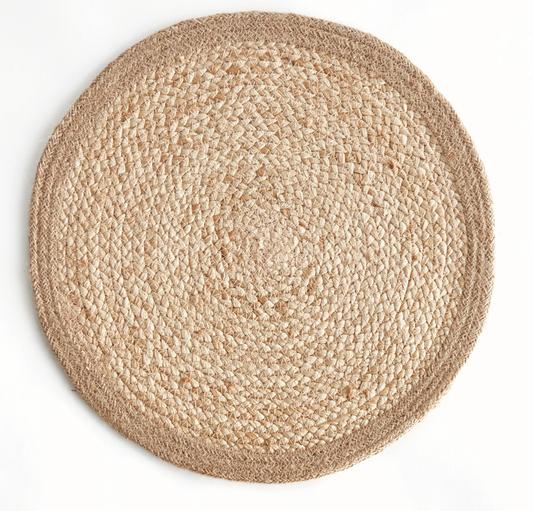 Jute Coil Round Placemats - Taupe