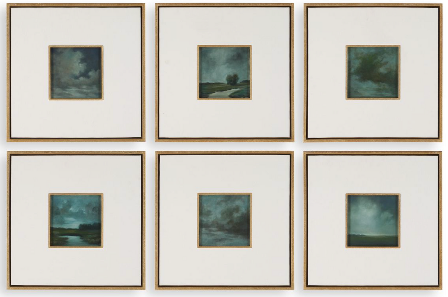 Evening Cumulation Framed Canvas