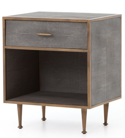 Shagreen Bedside Table