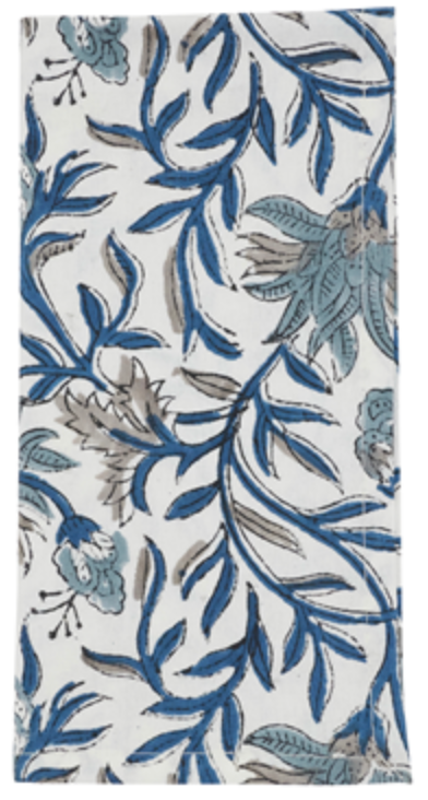 Blue Block Print Napkin