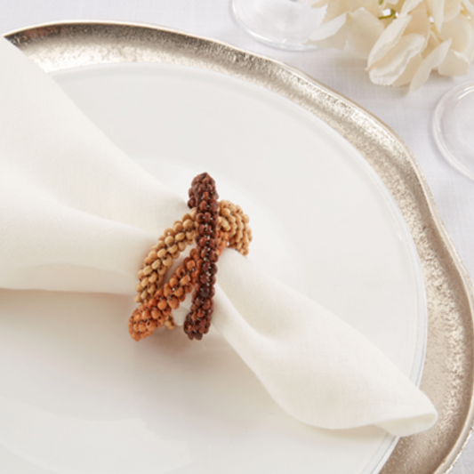 Beaded Interlock Napkin Ring