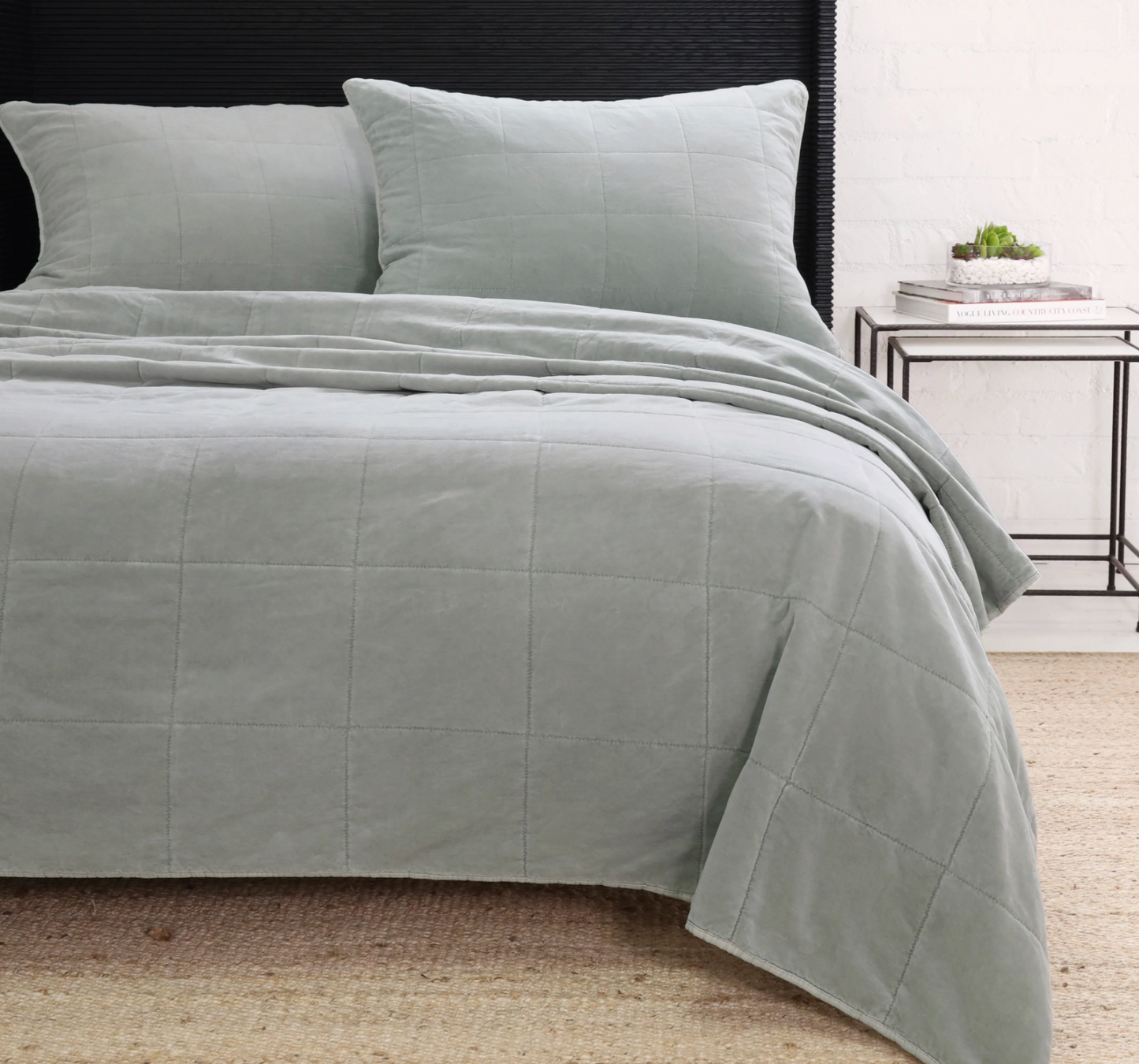 Amsterdam Shore Blue King Coverlet