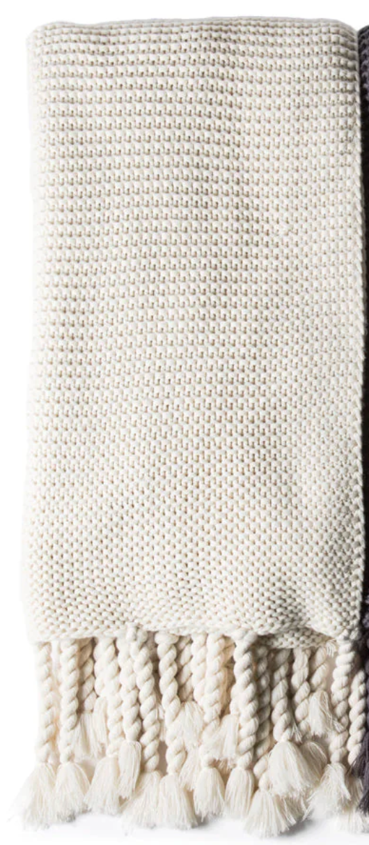 Trestles Antique White Oversized Throw