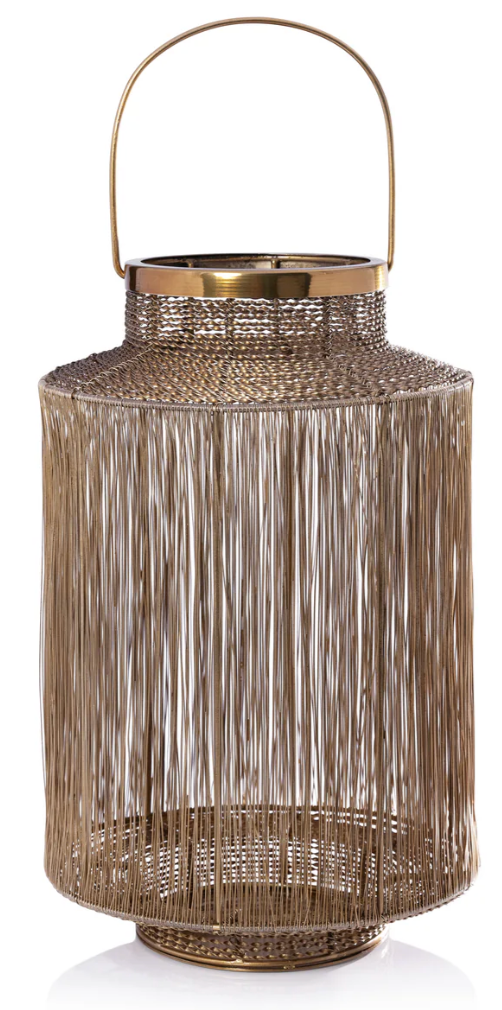 Menorca Alloy Lantern Dark Gold