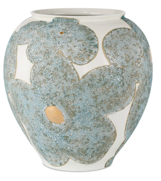 Bloom Blue & Ivory Vase