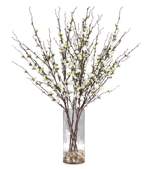 Quince Blossoms Silk Centerpiece