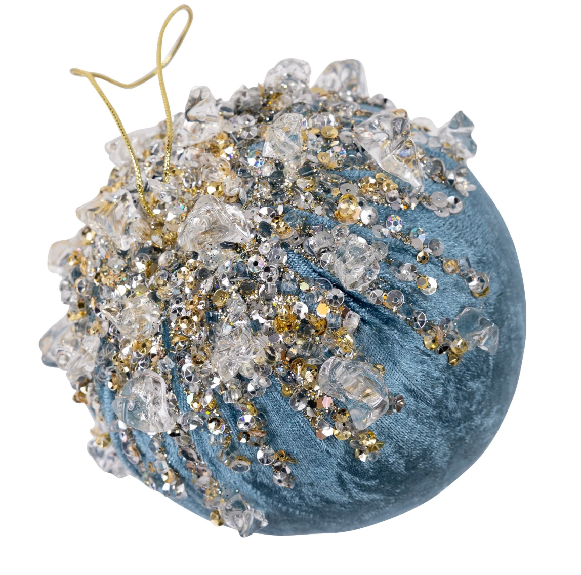 Velvet Bejeweled Ornament