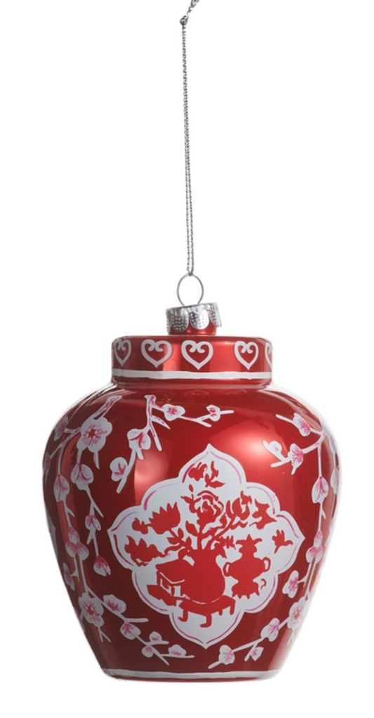Dressed in Plaid Chinoiserie Ornament