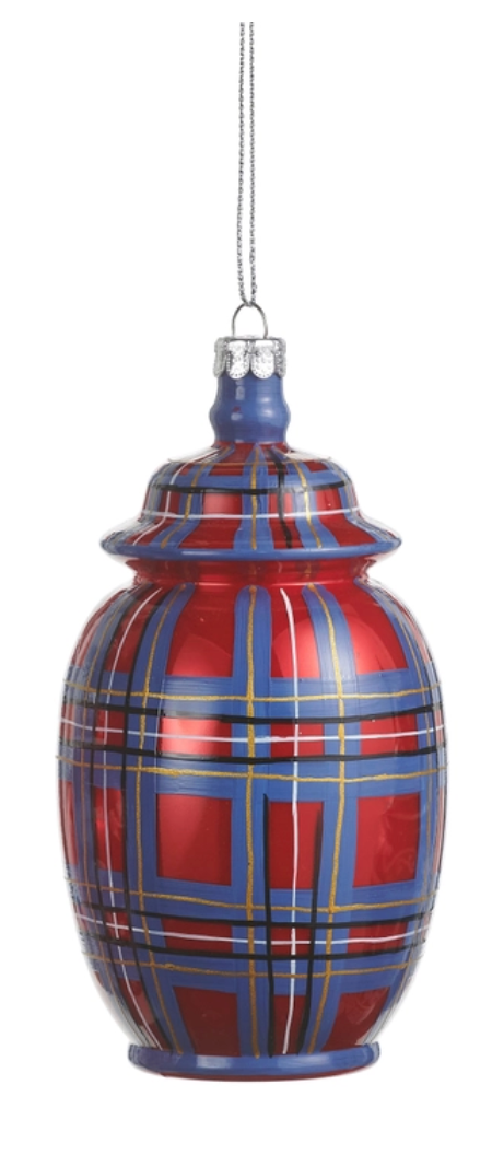 Dressed in Plaid Chinoiserie Ornament
