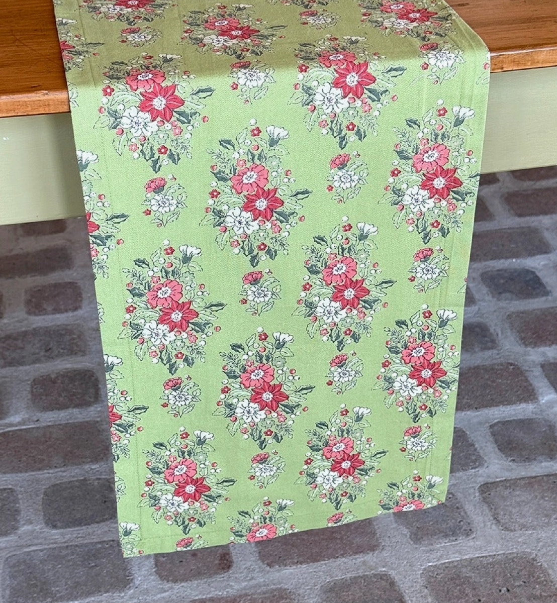 Holly & Berry Green Runner