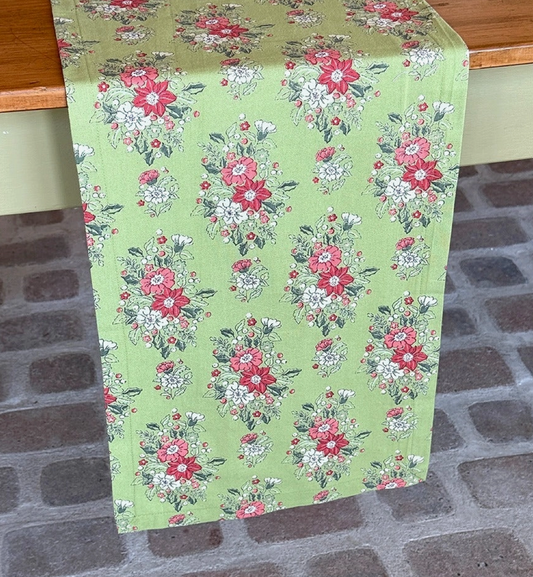 Holly & Berry Green Runner