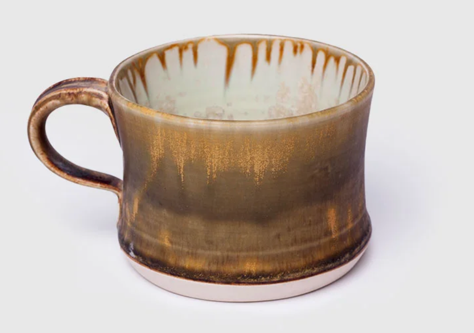 Short Mug: Mint and Tortoise