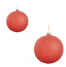 Load image into Gallery viewer, Red Glass Ball Ornament
