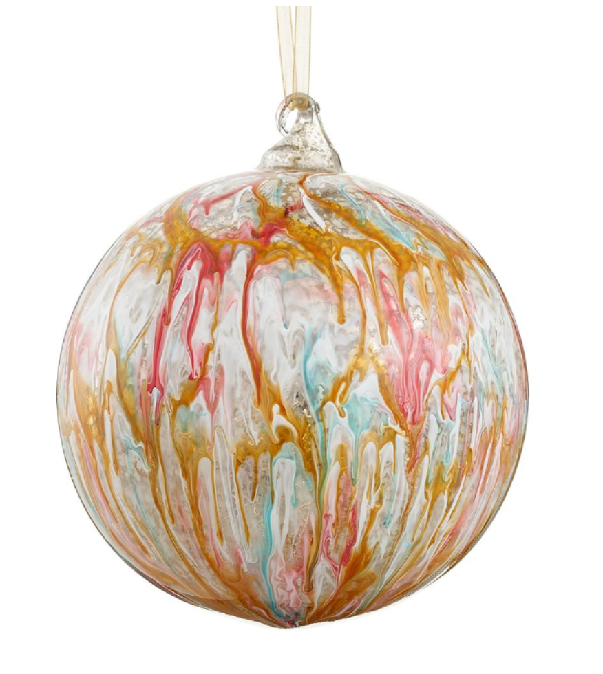 Colorful Glass Ball Ornament