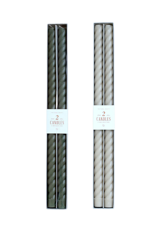 18" Fancy Taper Candles