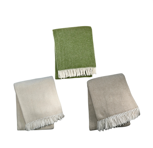 Herringbone Plush Throw - 55" x 70"