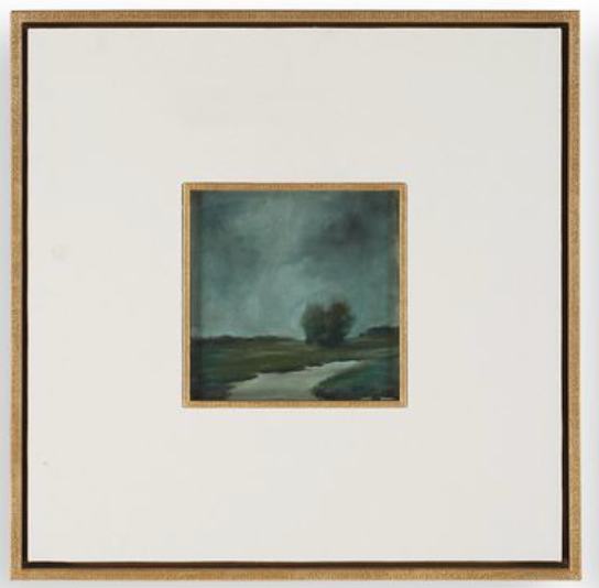 Evening Cumulation Framed Canvas