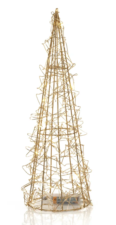 Gold Holiday Wire Tree