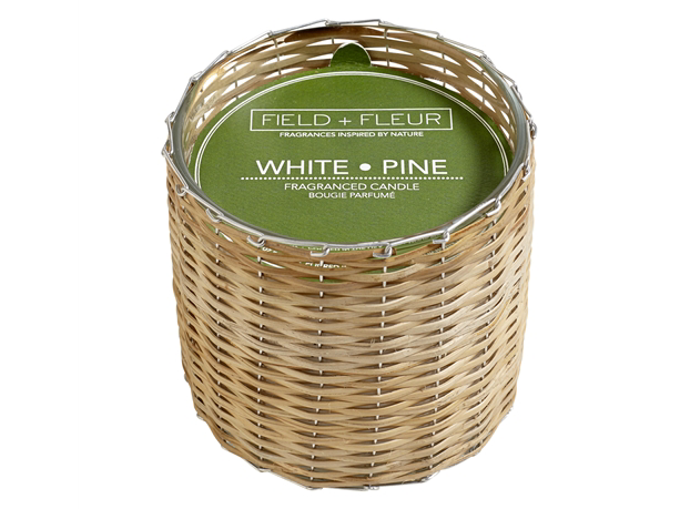 White Pine Handwoven Candle