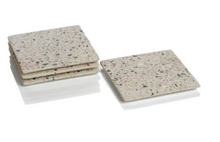 Load image into Gallery viewer, Artisanal Terrazzo Square Coaster Set
