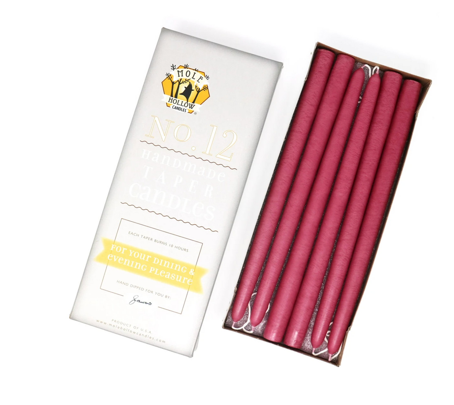 Mole Hollow Taper Candle