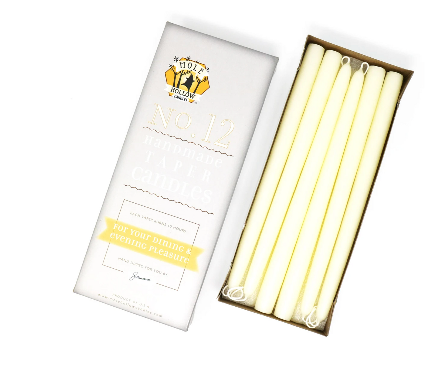 Mole Hollow Taper Candle
