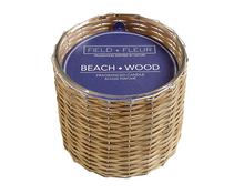 Load image into Gallery viewer, Beach Wood Handwoven Candle
