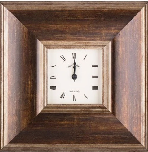 Marcelli Brown & Bronze Clock