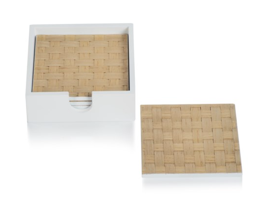 Square Woven Ash Coaster Set