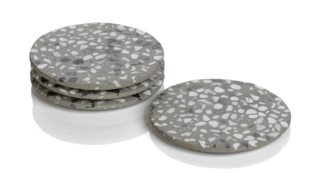 Artisanal Terrazzo Circle Coaster Set