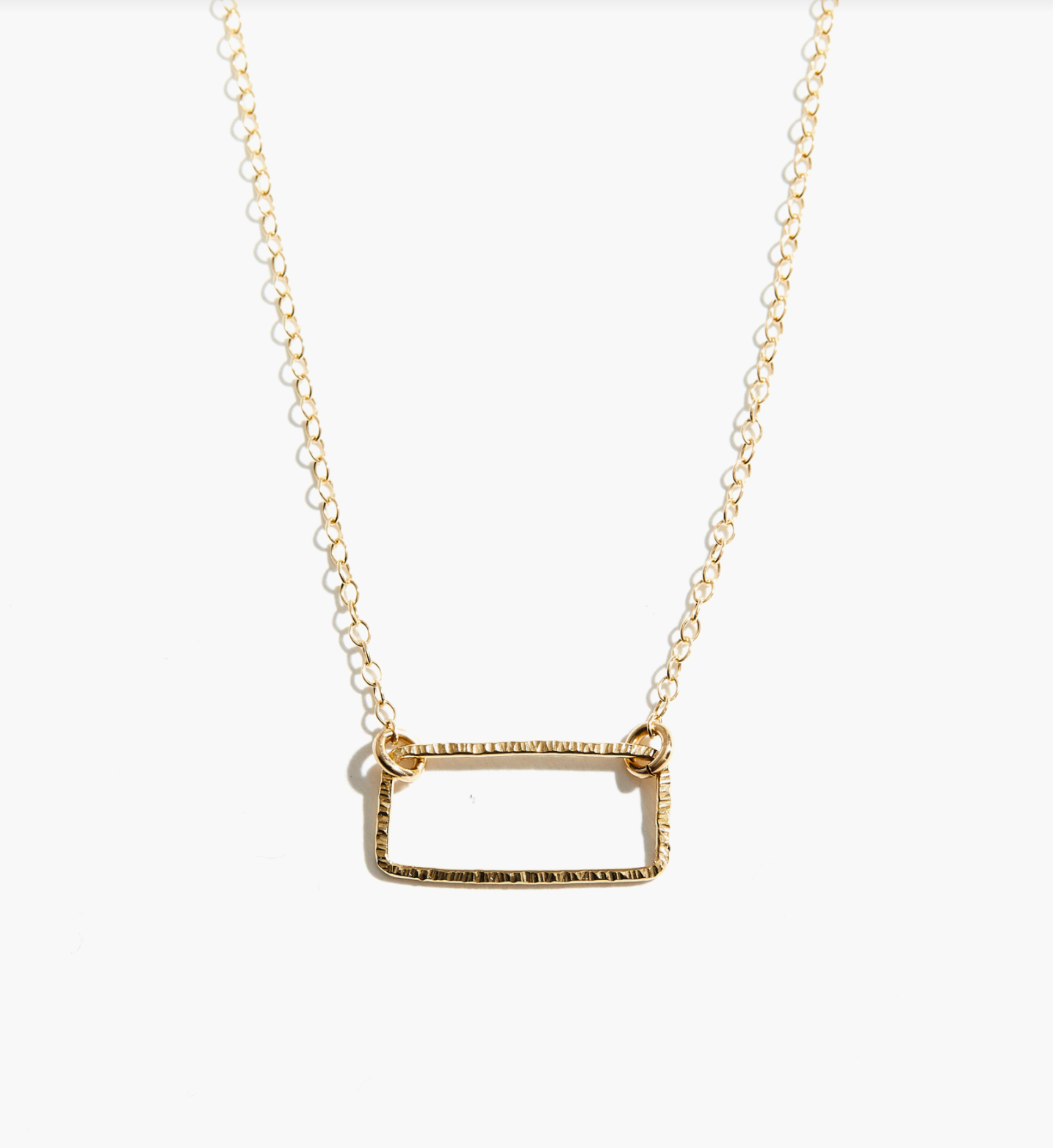 Floating Shape Necklace - Gold