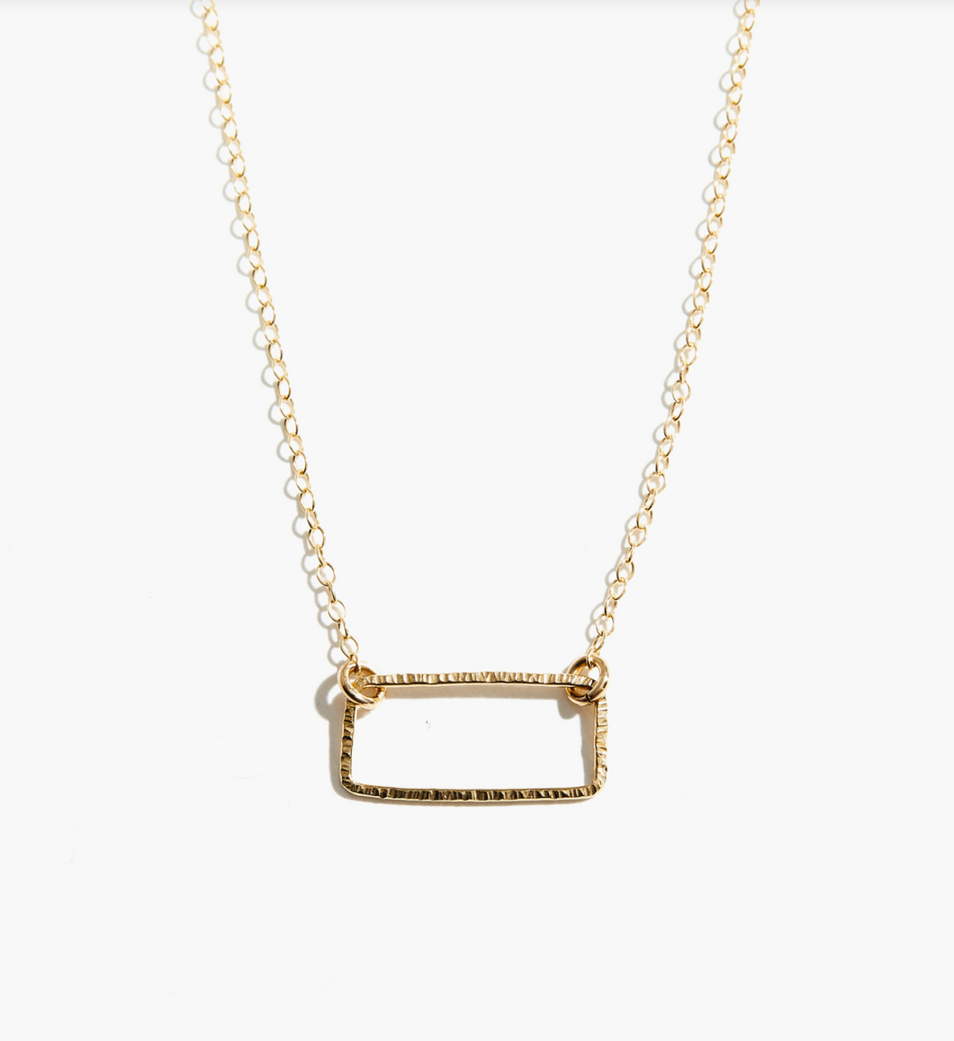 Floating Shape Necklace - Gold