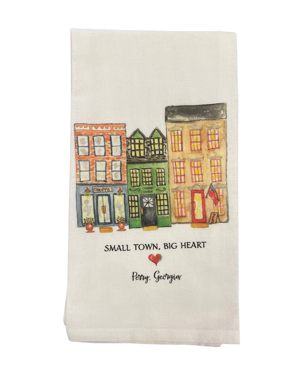 Small Town Tea Towel