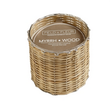 Load image into Gallery viewer, Myrrh Wood Handwoven Candle
