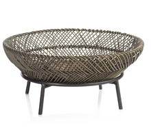 Load image into Gallery viewer, Monteverde Rattan Tray on Metal Stand
