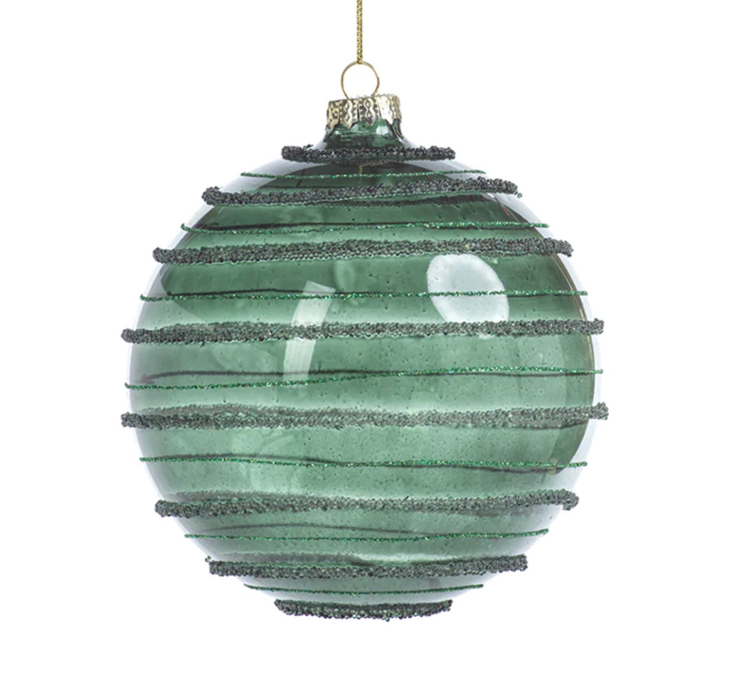 Striped Beaded Ornament